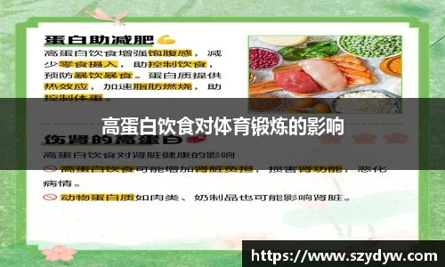 高蛋白饮食对体育锻炼的影响